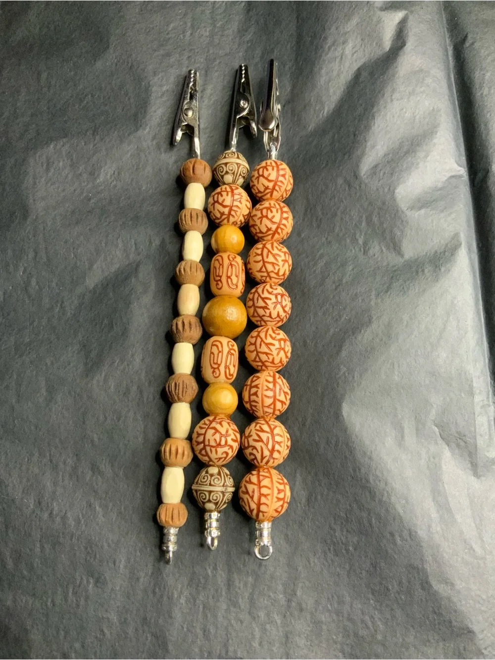 Handmade beaded key